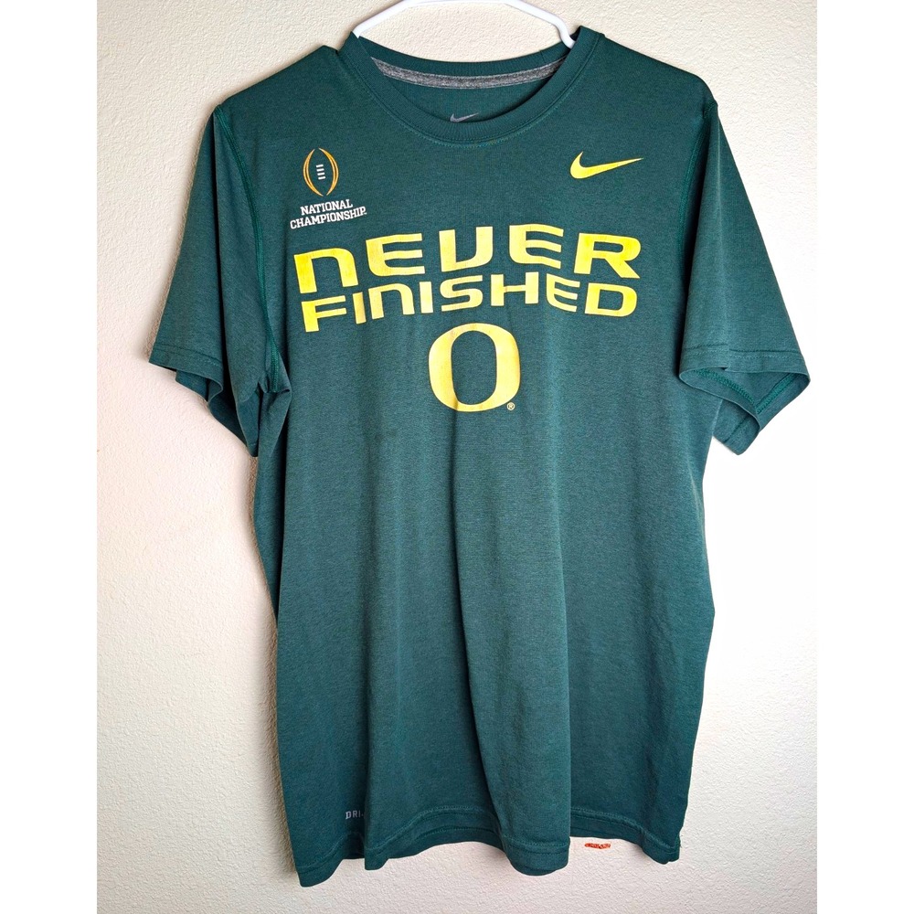 Nike Oregon Ducks Never Finished National Championship Dri-FIT Shirt Mens M